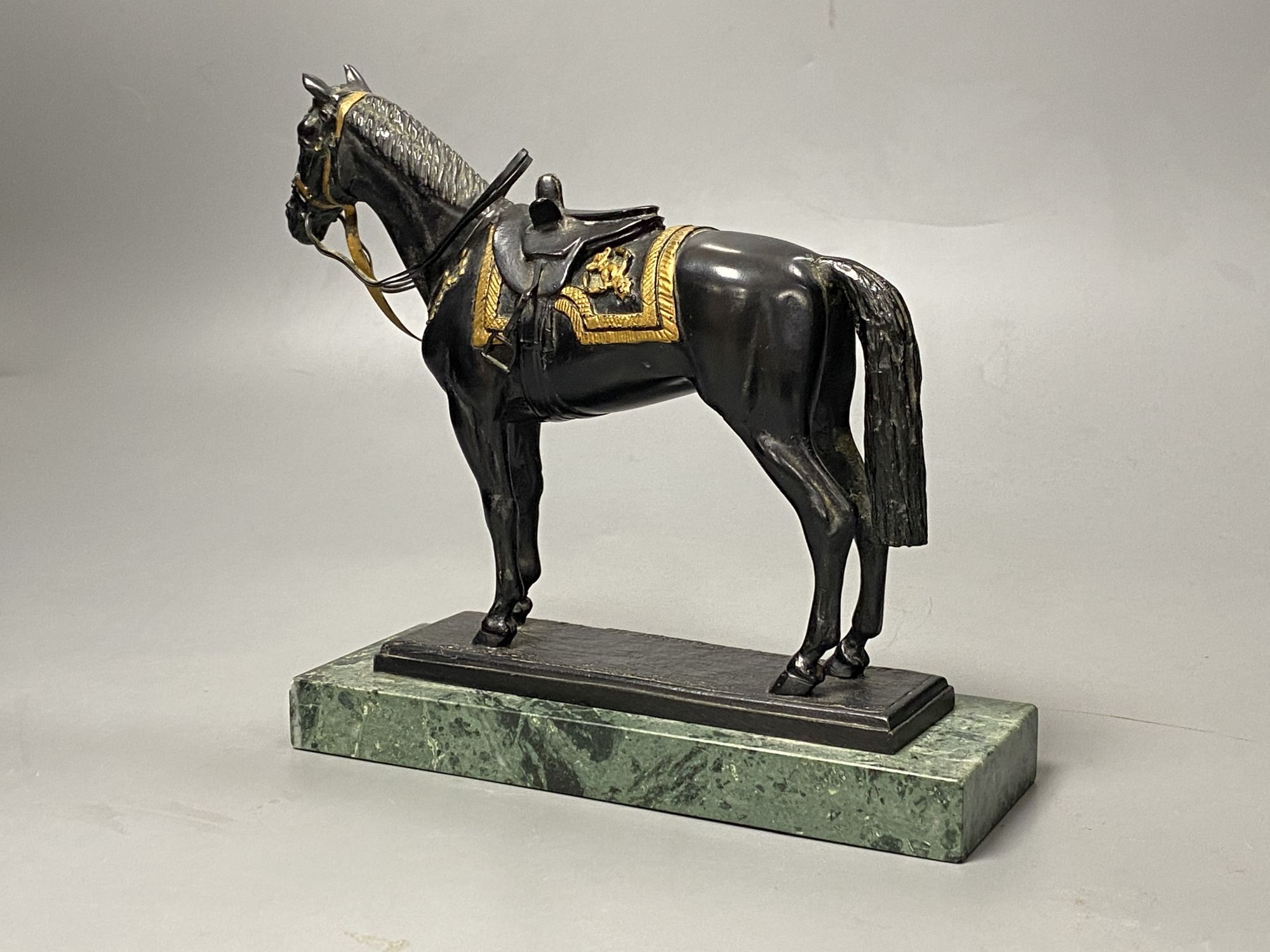 A bronze model of a horse Burmese